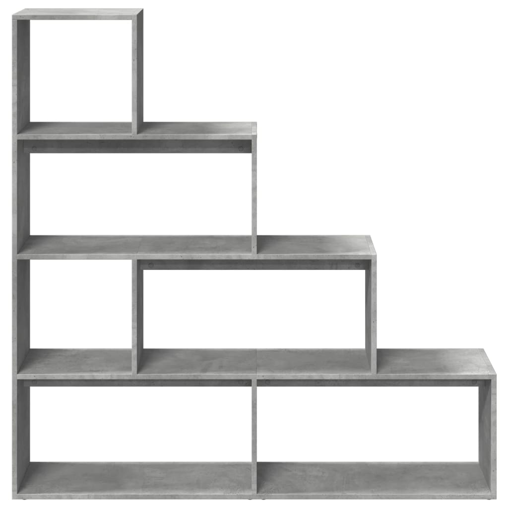 vidaXL Βιβλιοθήκη/Διαχωρ. Χώρου 4 Επ. Γκρι 143,5x29x143,5εκ. Επ. Ξύλο