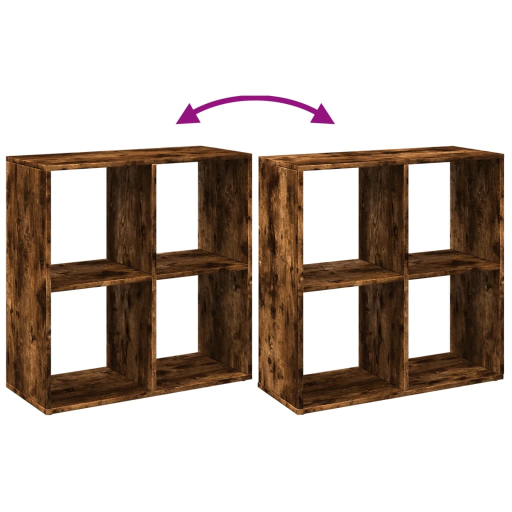 vidaXL Βιβλιοθήκη/Διαχωριστικό Χώρου Δρυς 69,5x29x69,5 εκ. Επεξ. Ξύλο