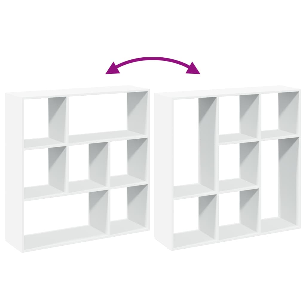 vidaXL Βιβλιοθήκη/Διαχωριστικό Χώρου Λευκό 102x29x103,5 εκ. Επεξ. Ξύλο