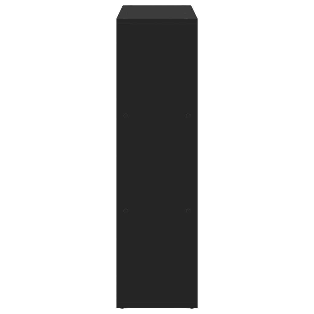 vidaXL Βιβλιοθήκη/Διαχωριστικό Χώρου Μαύρο 102x29x103,5 εκ. Επεξ. Ξύλο