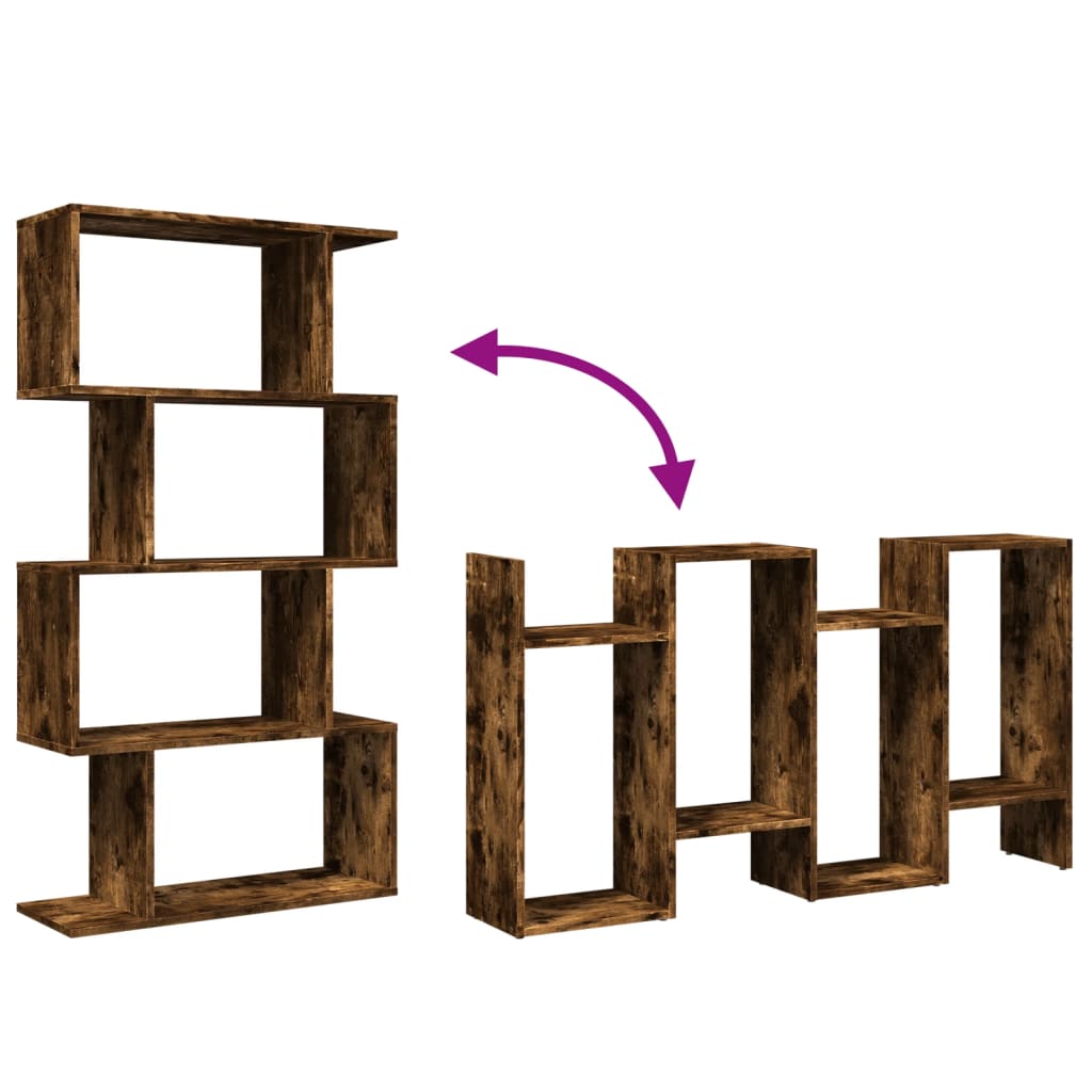 vidaXL Βιβλιοθήκη/Διαχωριστικό Χώρου 4 Επ. Δρυς 70x24x129εκ. Επ. Ξύλο