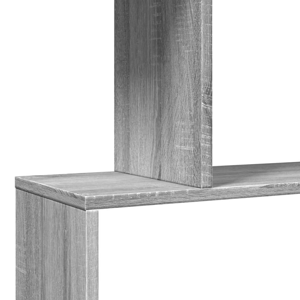 vidaXL Βιβλιοθήκη/Διαχωριστικό Χώρου 3 Επ. Γκρι 70x24x97 εκ. Επ. Ξύλο