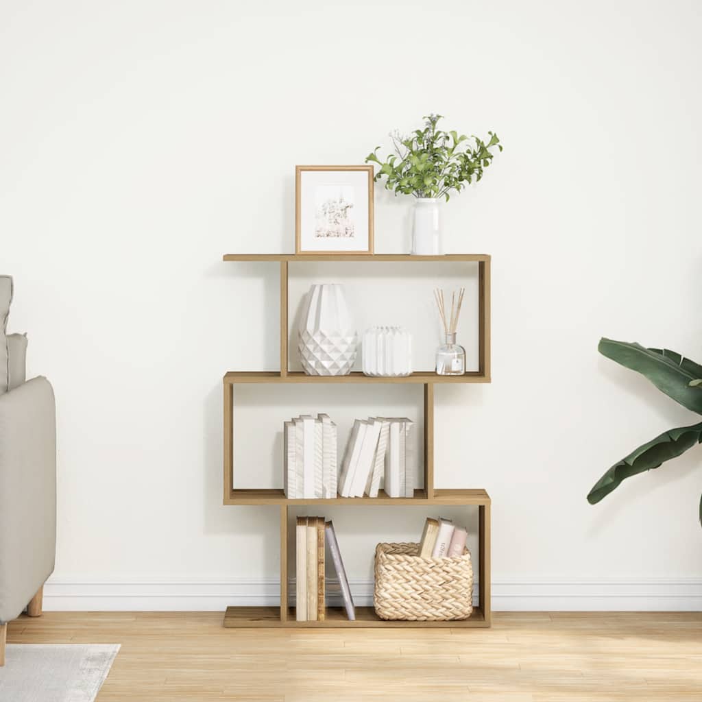 vidaXL Βιβλιοθήκη/Διαχωριστικό Χώρου 3 Επ. Δρυς 70x24x97 εκ. Επ. Ξύλο