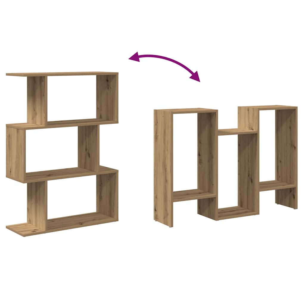 vidaXL Βιβλιοθήκη/Διαχωριστικό Χώρου 3 Επ. Δρυς 70x24x97 εκ. Επ. Ξύλο