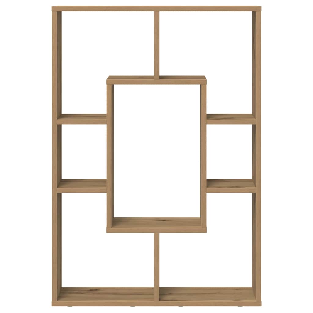 vidaXL Βιβλιοθήκη Αρτισιανή Δρυς 63x20x90 εκ. από Επεξεργασμένο Ξύλο