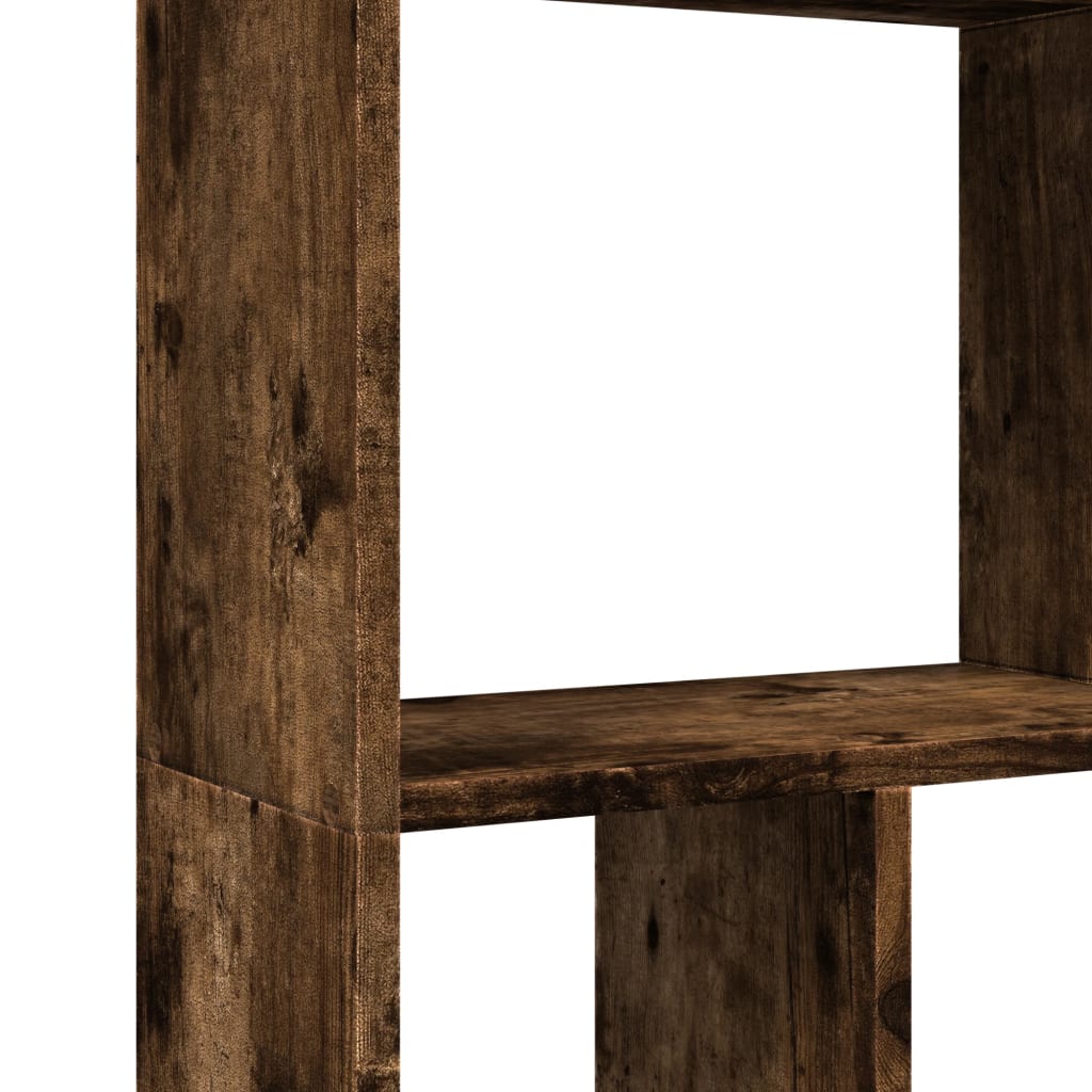 vidaXL Βιβλιοθήκη Καπνιστή Δρυς 60x20x120 εκ. από Επεξεργασμένο Ξύλο