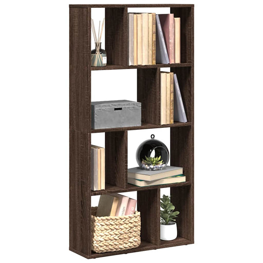 vidaXL Βιβλιοθήκη Καφέ Δρυς 60x20x120,5 εκ. από Επεξεργασμένο Ξύλο
