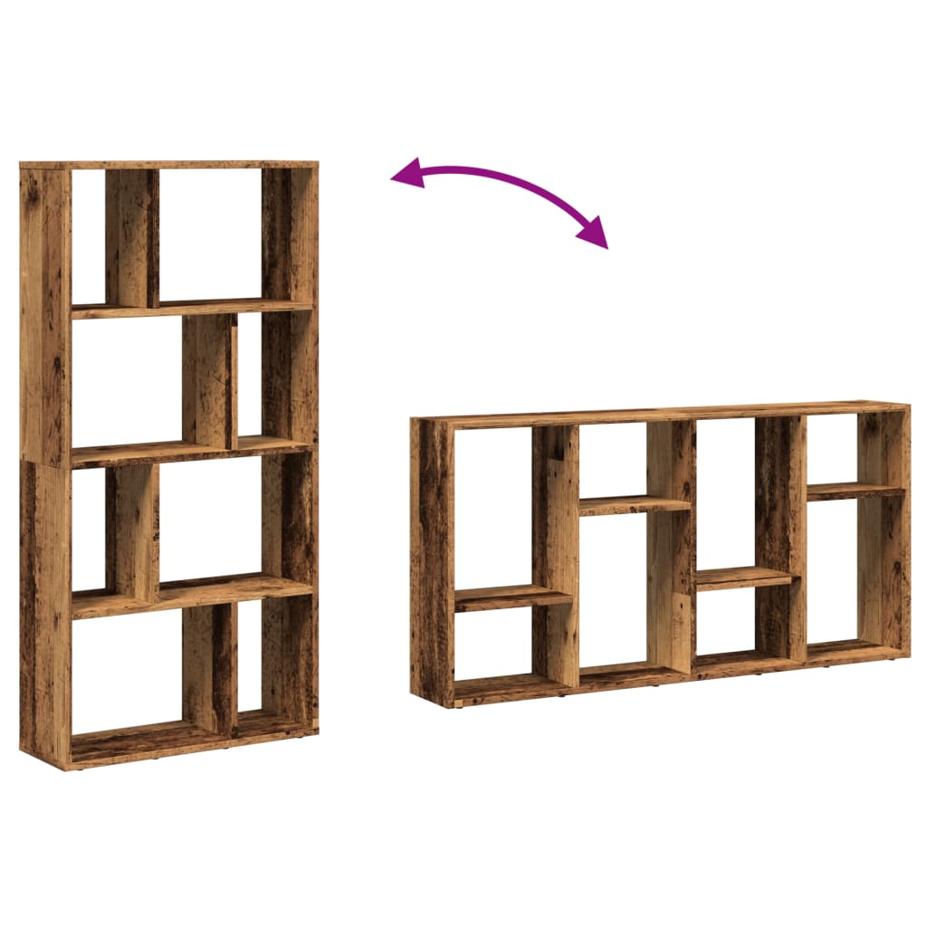 vidaXL Βιβλιοθήκη Όψη Παλαιού Ξύλου 60x20x120 εκ. Επεξεργασμένο Ξύλο