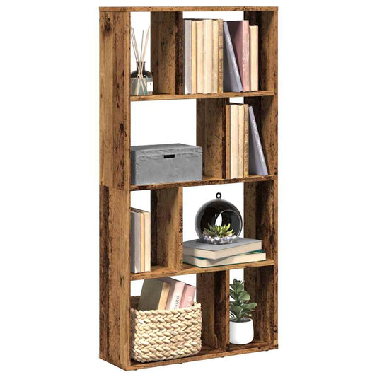 vidaXL Βιβλιοθήκη Όψη Παλαιού Ξύλου 60x20x120,5 εκ. Επεξεργασμένο Ξύλο