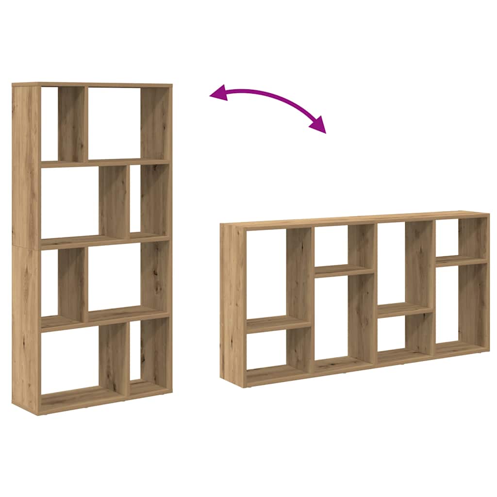 vidaXL Βιβλιοθήκη Αρτισιανή Δρυς 60x20x120 εκ. από Επεξεργασμένο Ξύλο