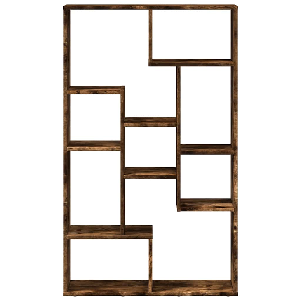 vidaXL Βιβλιοθήκη Καπνιστή Δρυς 72x20x120,5 εκ. από Επεξεργασμένο Ξύλο