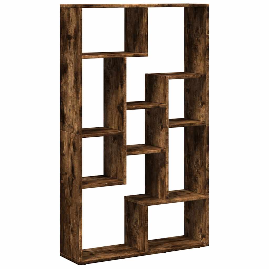 vidaXL Βιβλιοθήκη Καπνιστή Δρυς 72x20x120,5 εκ. από Επεξεργασμένο Ξύλο
