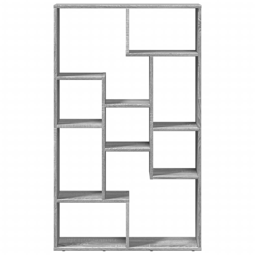 vidaXL Βιβλιοθήκη Γκρι Sonoma 72x20x120 εκ. από Επεξεργασμένο Ξύλο