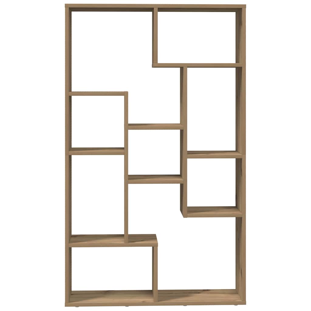 vidaXL Βιβλιοθήκη Αρτισιανή Δρυς 72x20x120 εκ. από Επεξεργασμένο Ξύλο