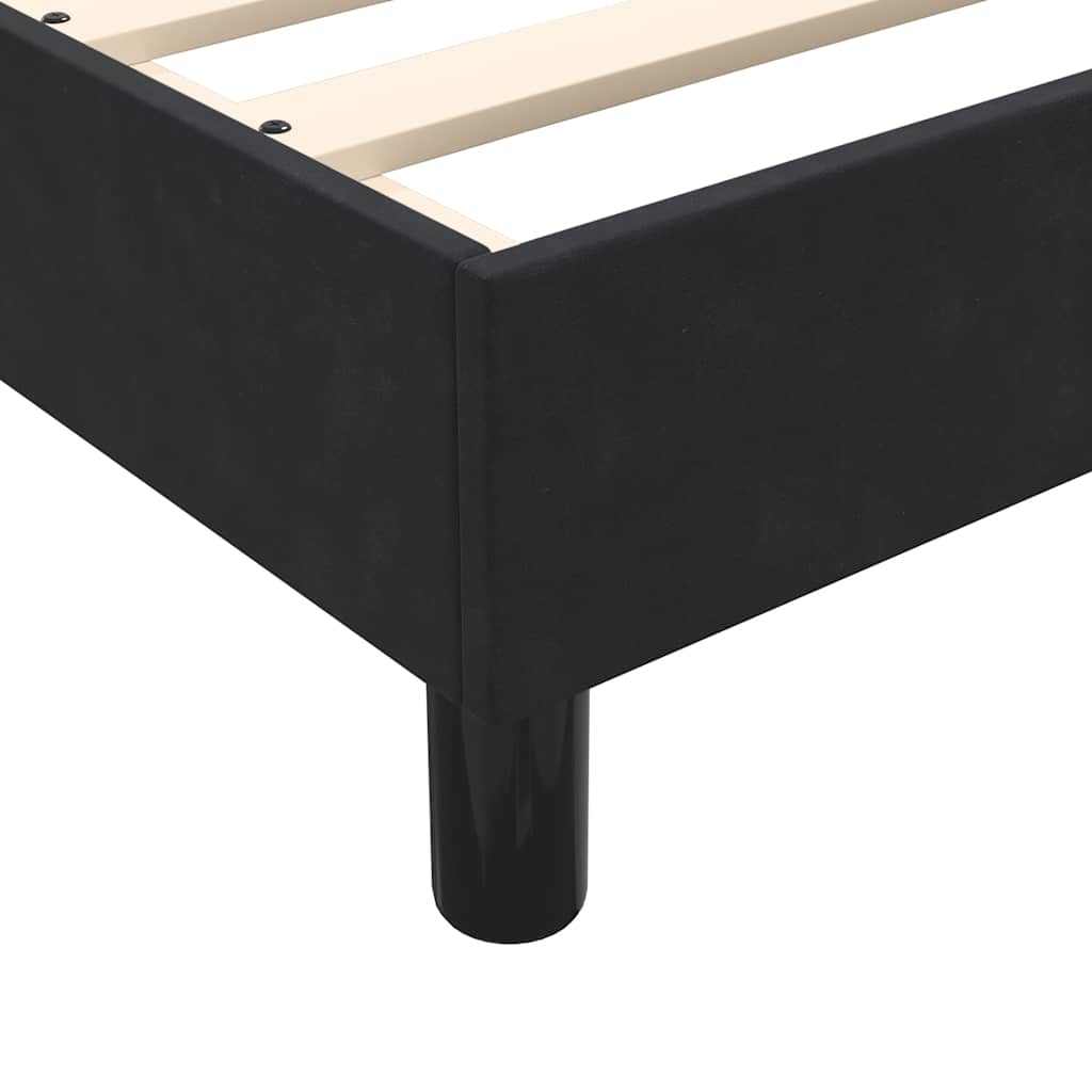 vidaXL Πλαίσιο κρεβατιού χωρίς στρώμα Μαύρο 120x210 cm Βελούδινο