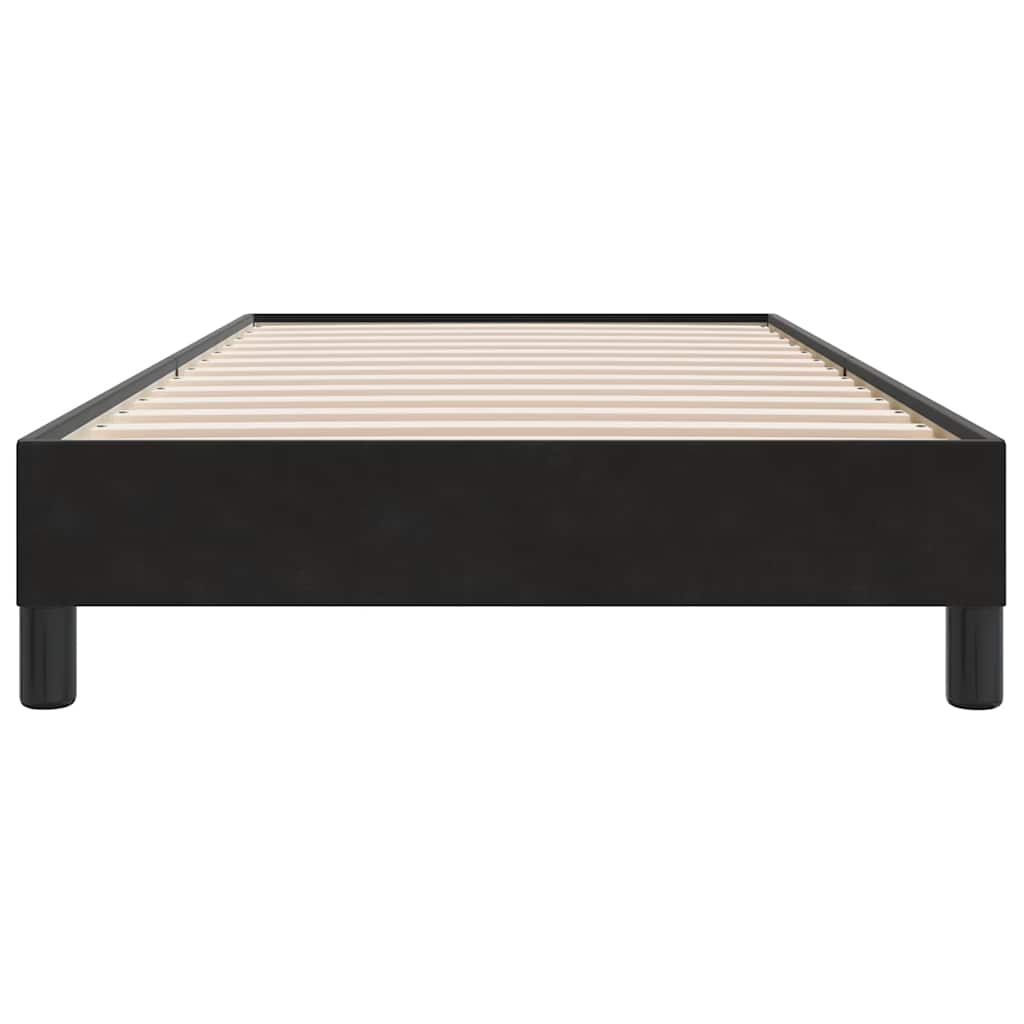 vidaXL Πλαίσιο κρεβατιού χωρίς στρώμα Μαύρο 80x220 cm Βελούδινο