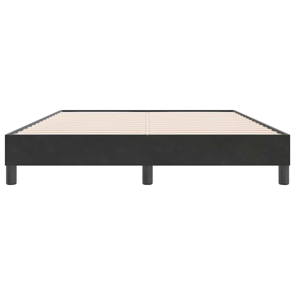 vidaXL Πλαίσιο κρεβατιού χωρίς στρώμα Μαύρο 140x220 cm Βελούδινο