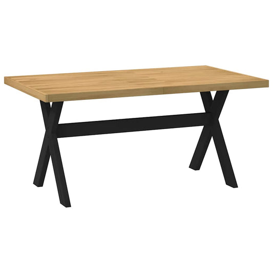 vidaXL Τραπεζαρία NOAIN με πόδια σχήματος X 160x90x75 cm