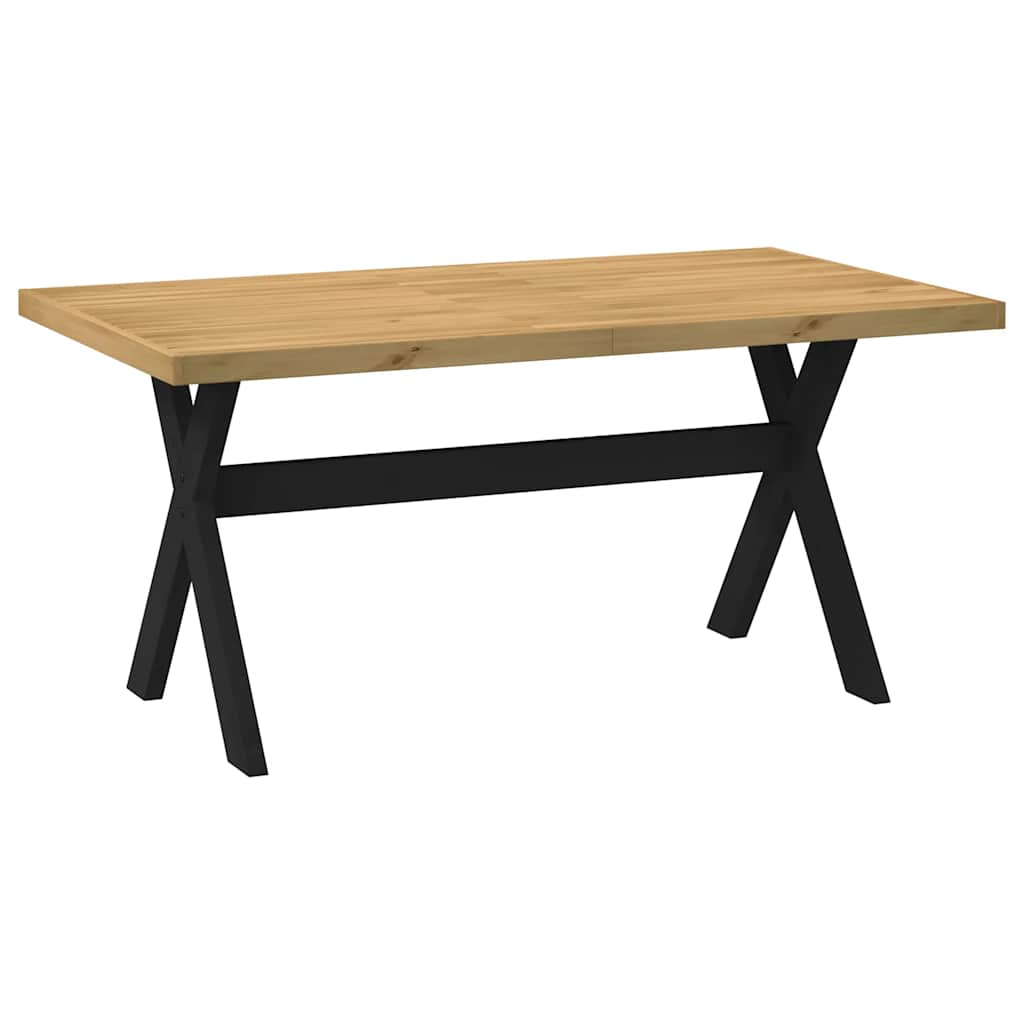 vidaXL Τραπεζαρία NOAIN με πόδια σχήματος X 160x90x75 cm