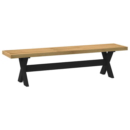 vidaXL Πάγκος τραπεζαρίας NOAIN με πόδια σχήματος X 180x40x45 cm