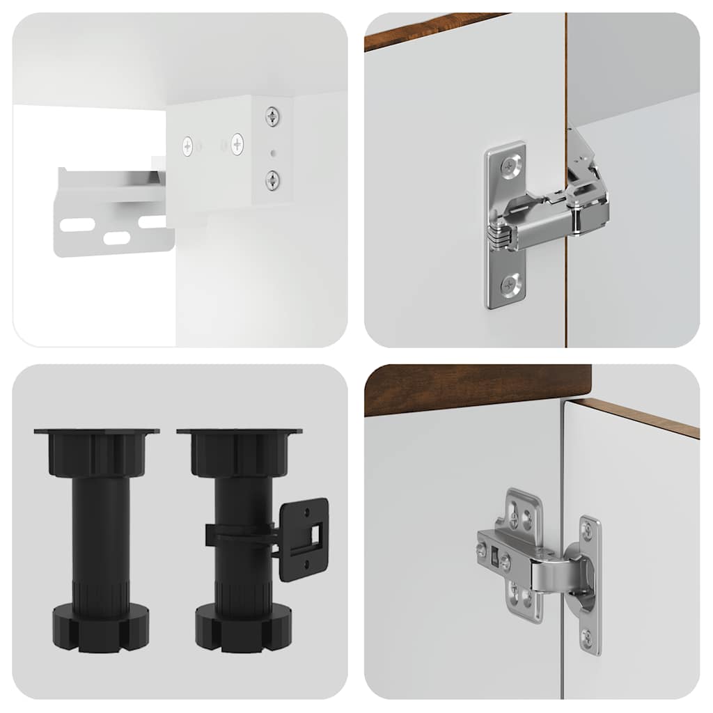 vidaXL Σετ Ντουλάπια Κουζίνας 7 Τεμαχίων Kalmar Επεξεργασμένο Ξύλο