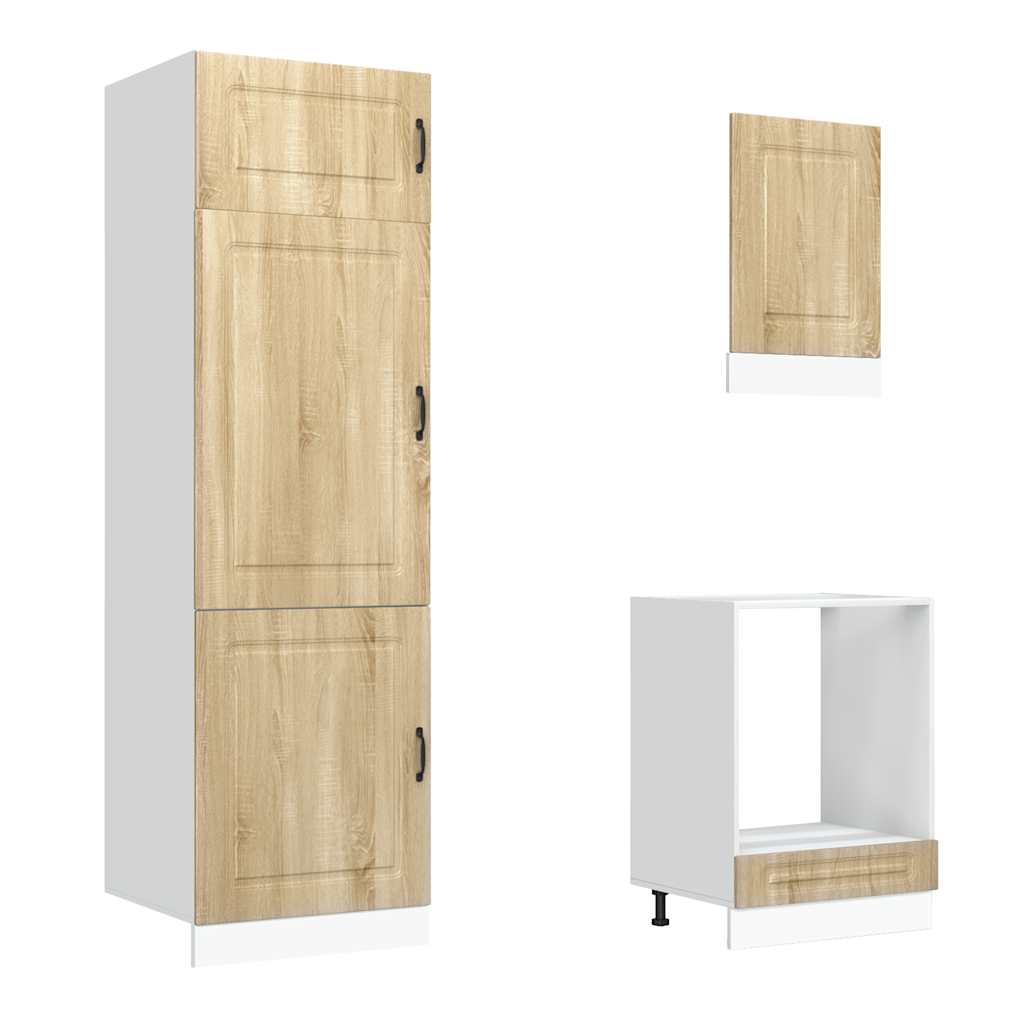 vidaXL Σετ Ντουλάπια Κουζίνας 7 Τεμαχίων Kalmar Επεξεργασμένο Ξύλο