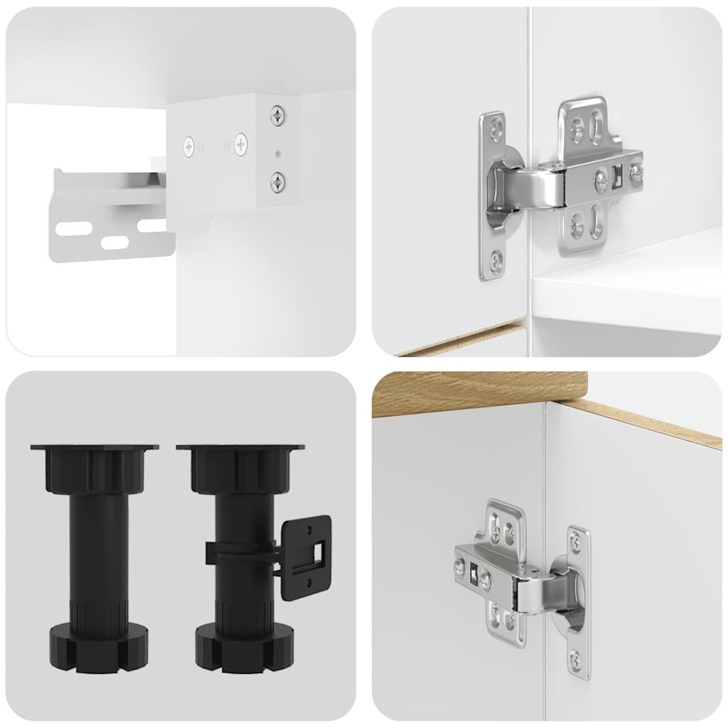 vidaXL Σετ Ντουλάπια Κουζίνας 7 Τεμαχίων Kalmar Επεξεργασμένο Ξύλο