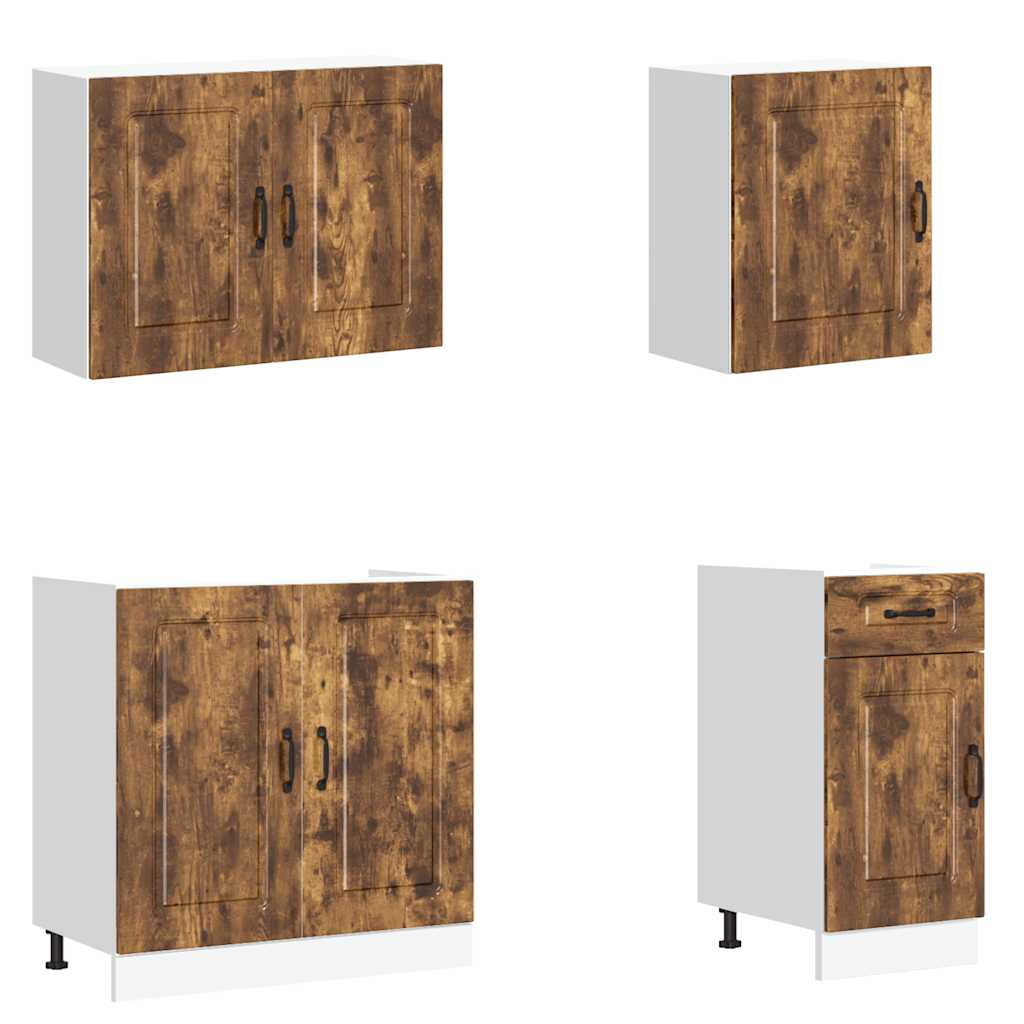 vidaXL Σετ Ντουλάπια Κουζίνας 7 Τεμαχίων Kalmar Επεξεργασμένο Ξύλο