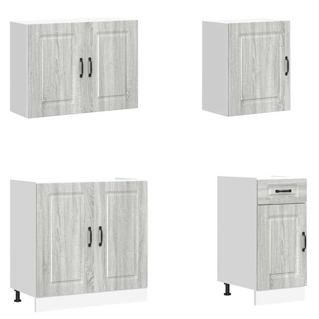 vidaXL Σετ Ντουλάπια Κουζίνας 7 Τεμαχίων Kalmar Επεξεργασμένο Ξύλο