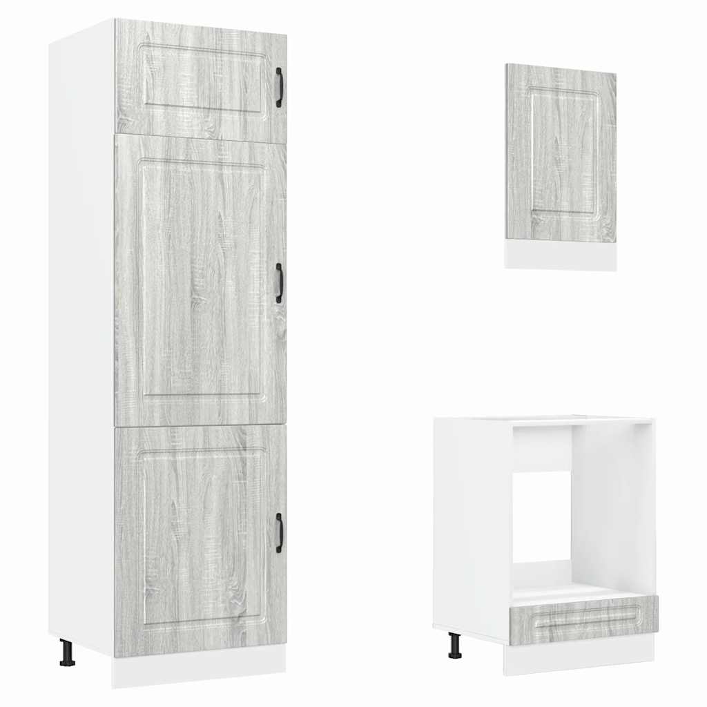 vidaXL Σετ Ντουλάπια Κουζίνας 7 Τεμαχίων Kalmar Επεξεργασμένο Ξύλο