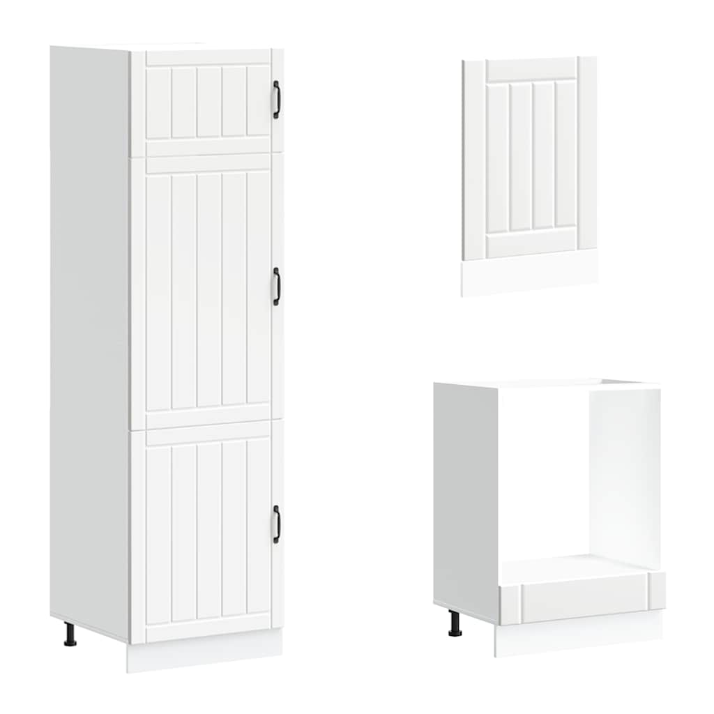 vidaXL Σετ ντουλαπιών κουζίνας 7 τεμαχίων "Lucca" Λευκό μηχανικό ξύλο