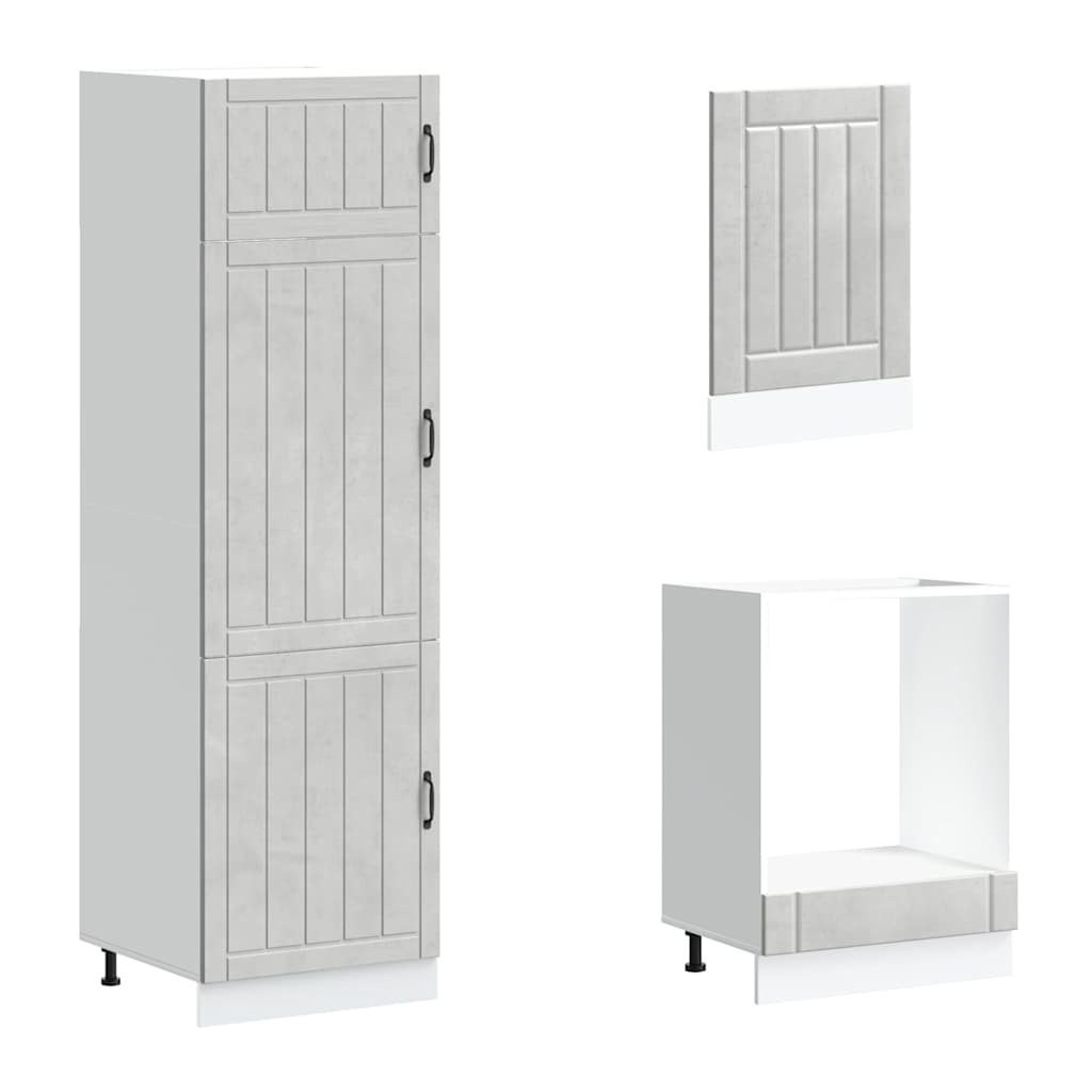 vidaXL Σετ Ντουλάπια Κουζίνας 7 Τεμαχίων Lucca Επεξεργασμένο Ξύλο