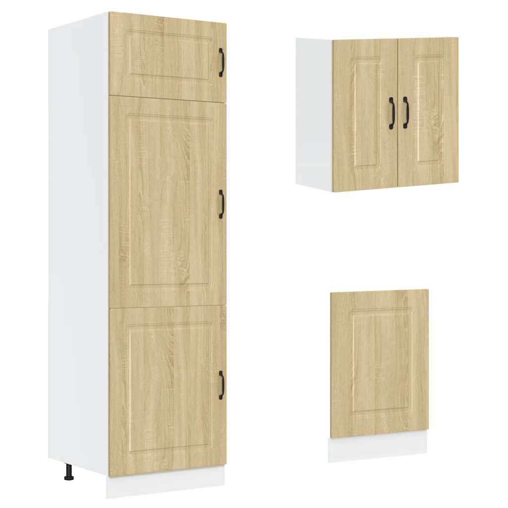 vidaXL Σετ Ντουλάπια Κουζίνας 8 Τεμαχίων Kalmar Επεξεργασμένο Ξύλο