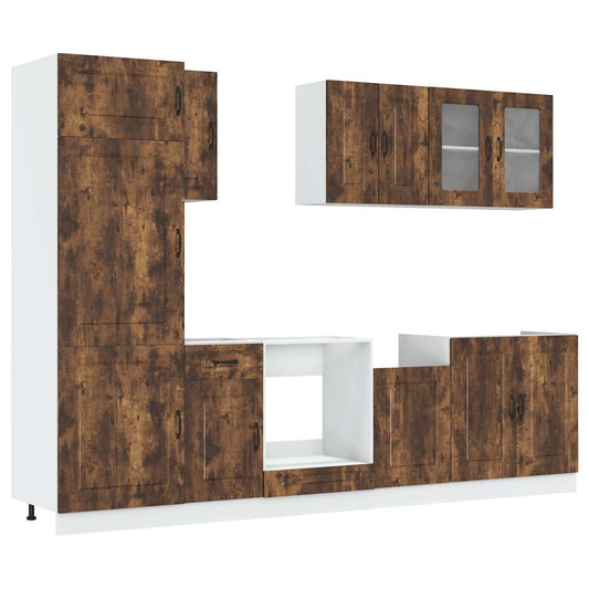 vidaXL Σετ Ντουλάπια Κουζίνας 8 Τεμαχίων Kalmar Επεξεργασμένο Ξύλο