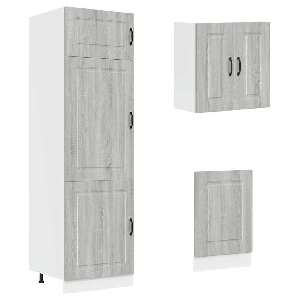 vidaXL Σετ Ντουλάπια Κουζίνας 8 Τεμαχίων Kalmar Επεξεργασμένο Ξύλο