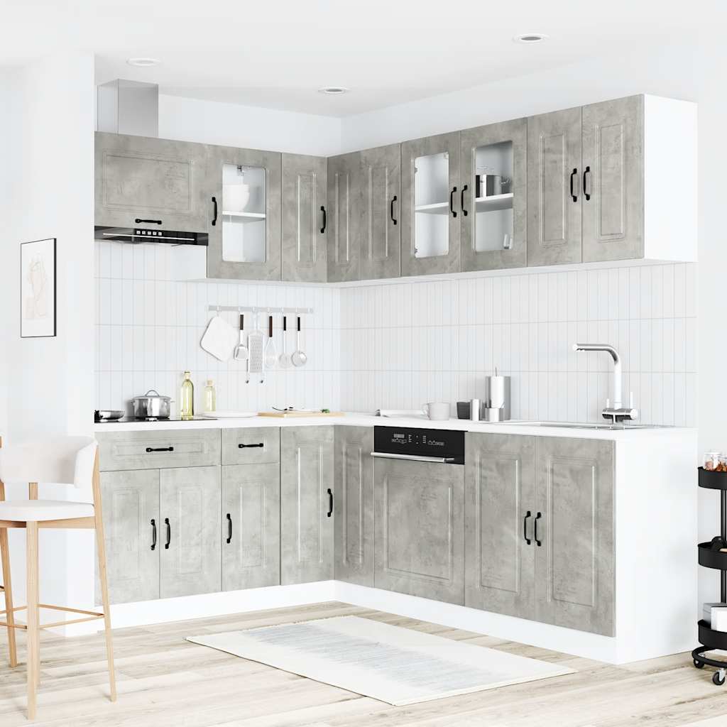 vidaXL Σετ Ντουλάπια Κουζίνας 11 Τεμαχίων Kalmar Επεξεργασμένο Ξύλο