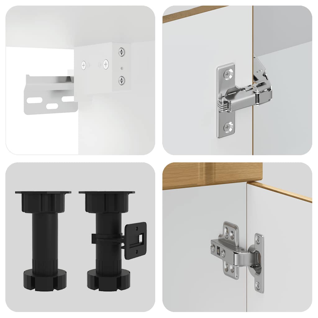 vidaXL Σετ Ντουλάπια Κουζίνας 11 τεμ. Lucca Αρτισιανή Δρυς Επεξ. Ξύλο