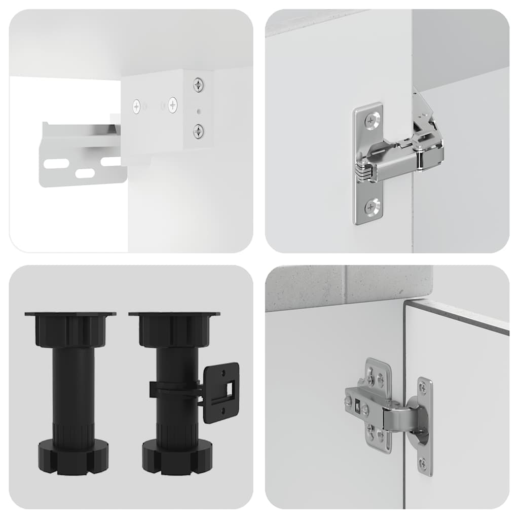 vidaXL Σετ Ντουλάπια Κουζίνας 11 Τεμαχίων Porto Επεξεργασμένο Ξύλο