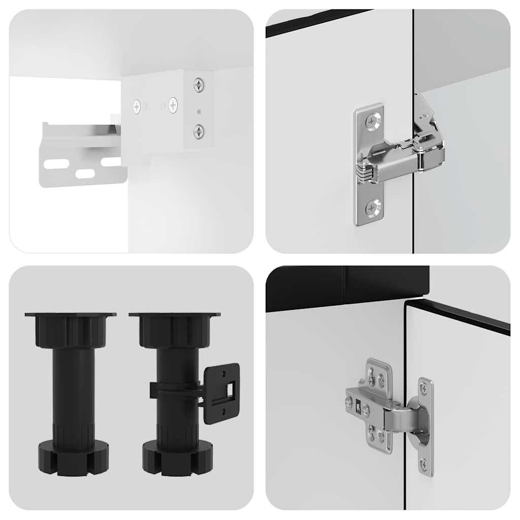 vidaXL Σετ Ντουλάπια Κουζίνας 11 Τεμαχίων Porto Επεξεργασμένο Ξύλο