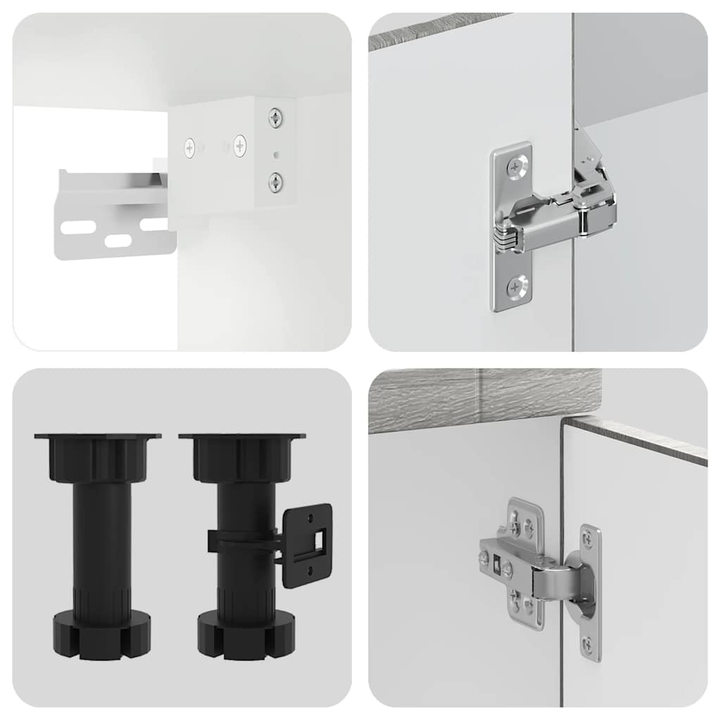 vidaXL Σετ Ντουλάπια Κουζίνας 11 Τεμαχίων Porto Επεξεργασμένο Ξύλο