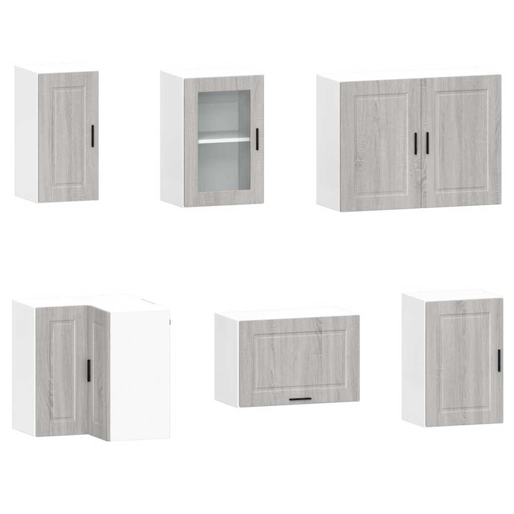 vidaXL Σετ Ντουλάπια Κουζίνας 11 Τεμαχίων Porto Επεξεργασμένο Ξύλο