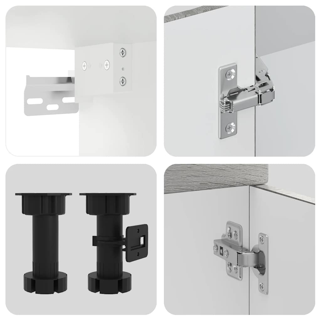 vidaXL Σετ Ντουλάπια Κουζίνας 11 Τεμαχίων Porto Επεξεργασμένο Ξύλο