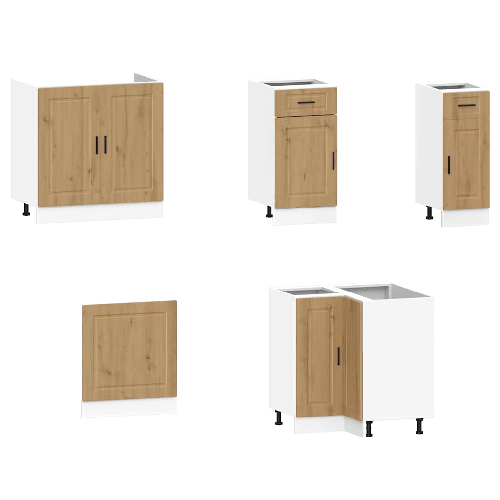 vidaXL Σετ Ντουλάπια Κουζίνας 11 Τεμαχίων Porto Επεξεργασμένο Ξύλο