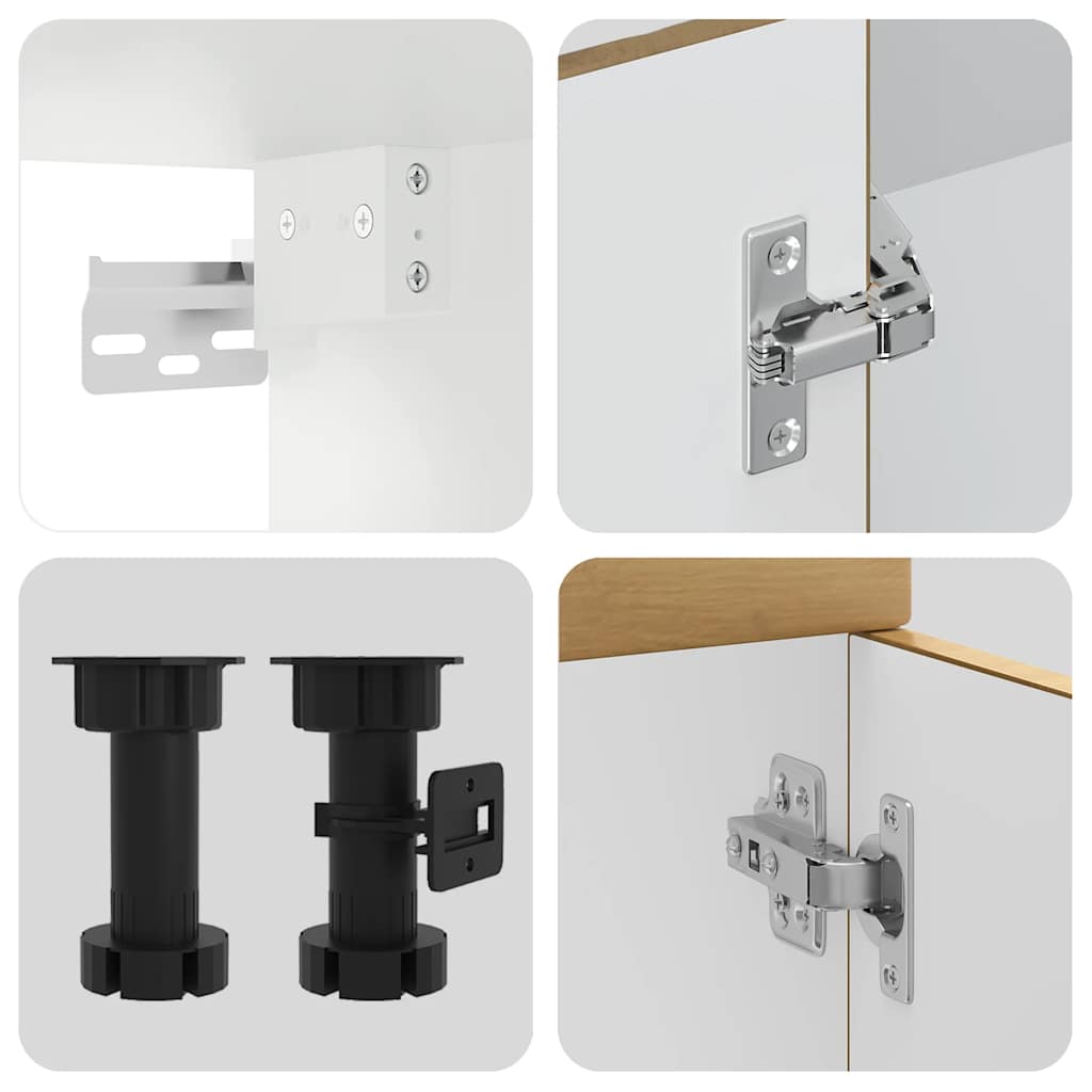 vidaXL Σετ Ντουλάπια Κουζίνας 11 Τεμαχίων Porto Επεξεργασμένο Ξύλο