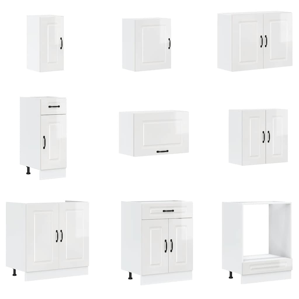 vidaXL Σετ Ντουλάπια Κουζίνας 14 Τεμαχίων Kalmar Επεξεργασμένο Ξύλο