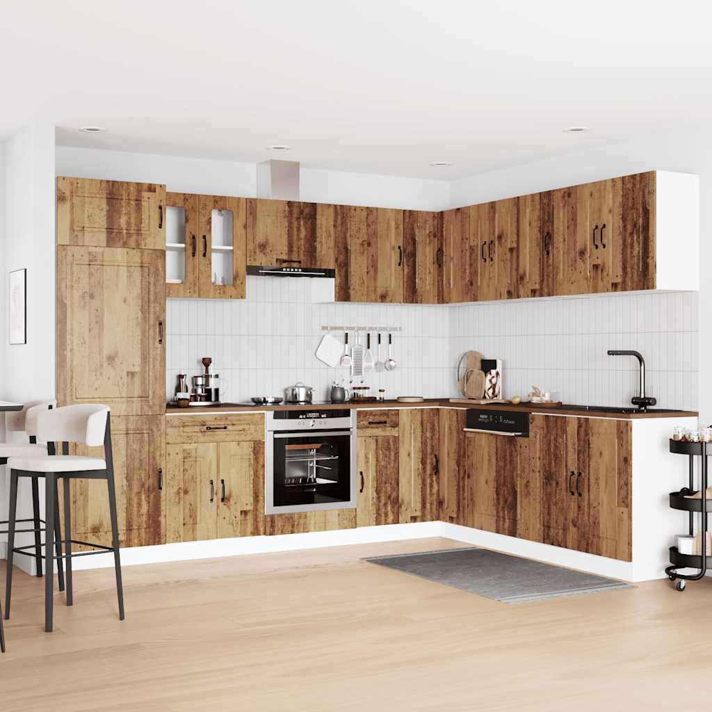 vidaXL Σετ Ντουλάπια Κουζίνας 14 Τεμαχίων Kalmar Επεξεργασμένο Ξύλο