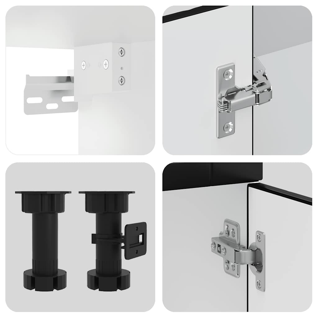 vidaXL Σετ Ντουλάπια Κουζίνας 14 Τεμαχίων Porto Επεξεργασμένο Ξύλο