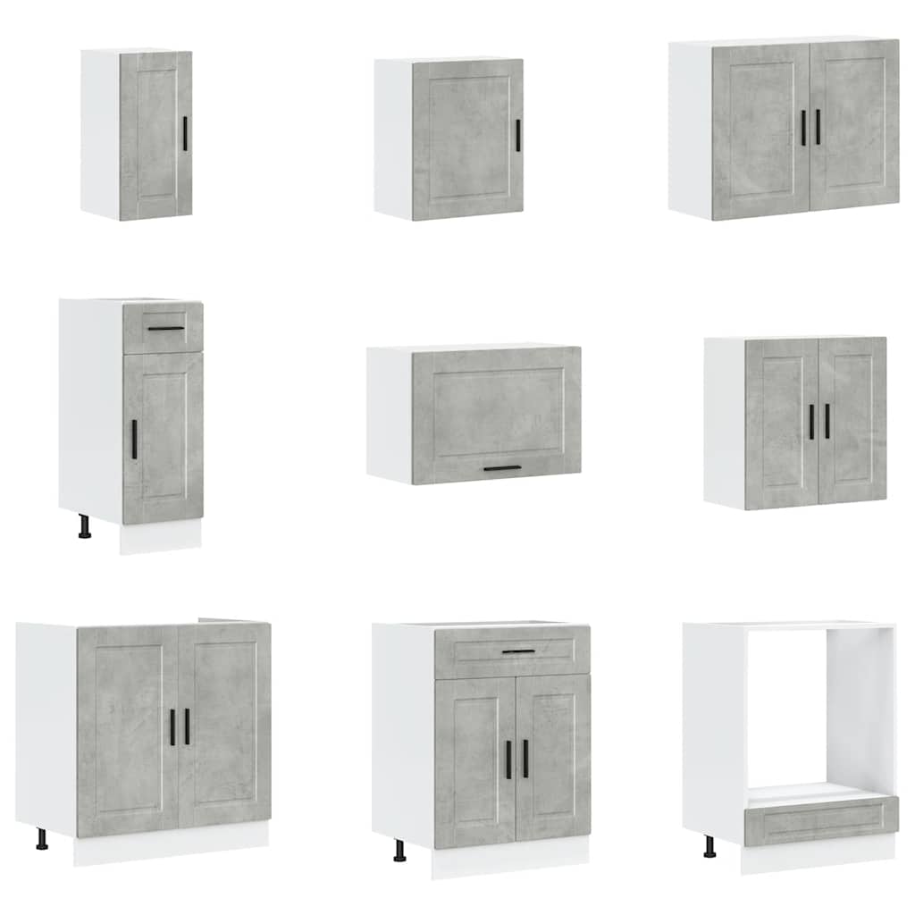 vidaXL Σετ Ντουλάπια Κουζίνας 14 Τεμαχίων Porto Επεξεργασμένο Ξύλο