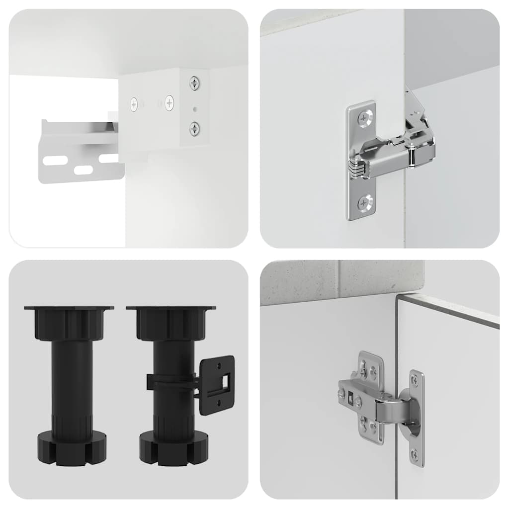 vidaXL Σετ Ντουλάπια Κουζίνας 14 Τεμαχίων Porto Επεξεργασμένο Ξύλο