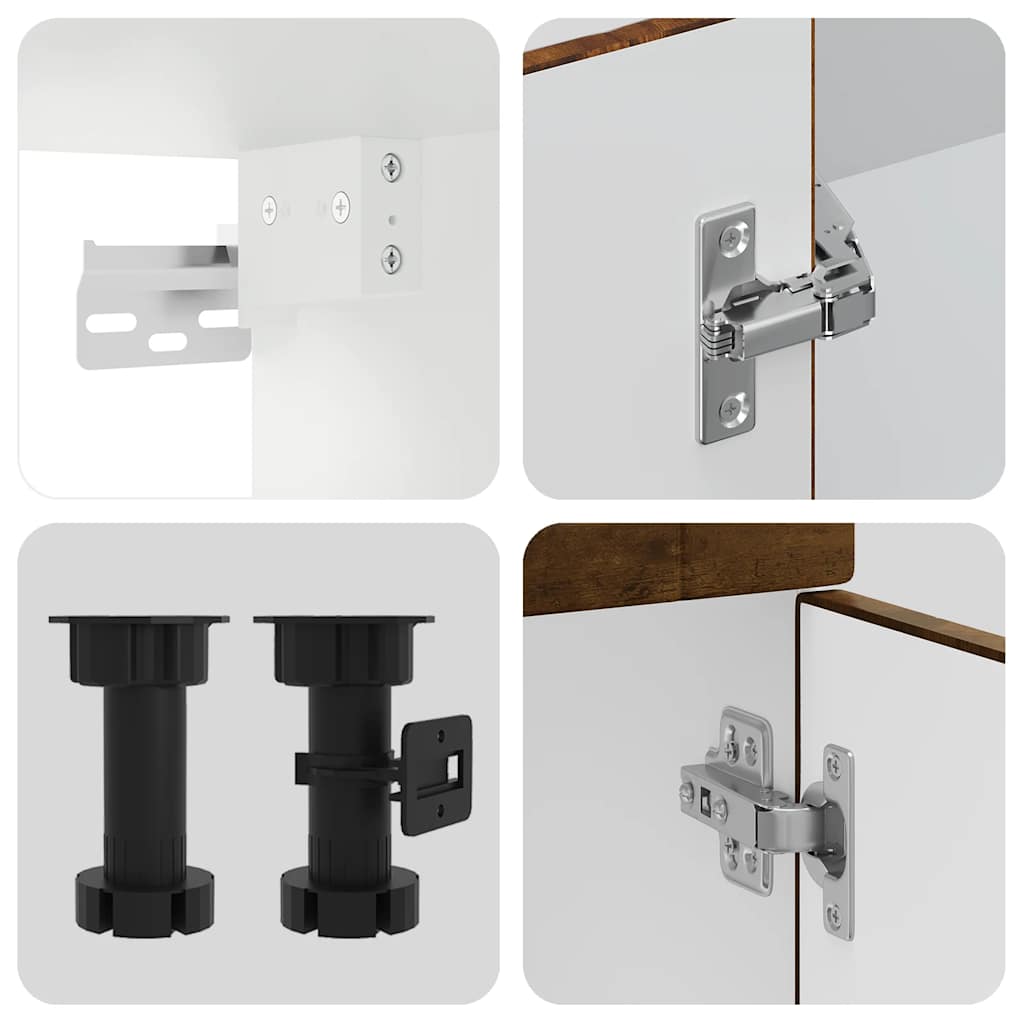 vidaXL Σετ Ντουλάπια Κουζίνας 14 Τεμαχίων Porto Επεξεργασμένο Ξύλο